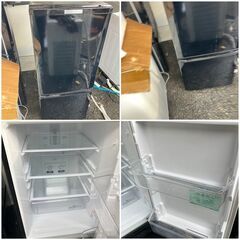 三菱 冷蔵庫 ブラック 霜が付かない冷蔵庫 2018年製 配送設置無料♬【日時指定可能 16時迄】の画像