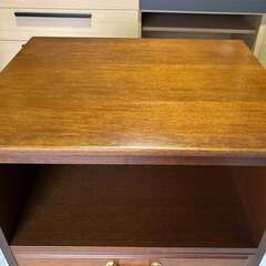 MARUNI マルニ地中海 電話台・FAX台・キャビネット 幅55cm Used/キレイの画像
