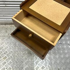 店頭引き渡し 中古 サイドワゴン 収納 木製 引出し 家具の画像