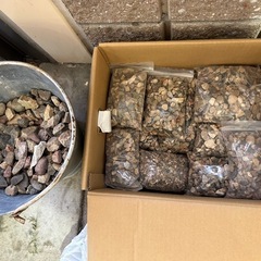 メダカすくいセット　桶、台座、ポイ、袋、砂利の画像