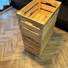 イケア　IKEA KNAGGLIG クナッグリグ　木箱　の画像