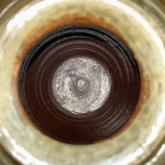 骨董 大きな壺  灰釉薬 木箱入りの画像