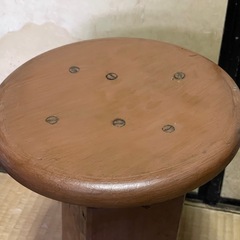 古い丸椅子の画像