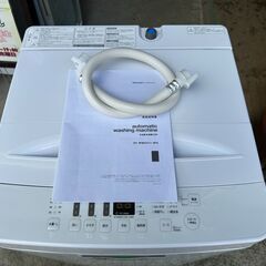 【動作保証あり】TAGlabel by amadana 2021年 AT-WM5511-WH 5.5kg 全自動洗濯機【管理KRS808】の画像