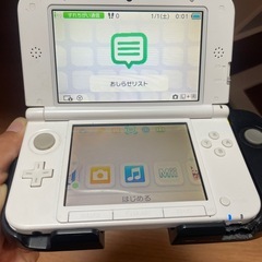 Nintendo 3DS LL 本体　アイルーホワイト　 SPR-001 モンスターハンター4 の画像