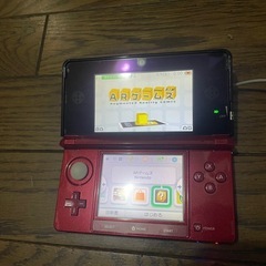 ニンテンドー　3DS レッド　本体の画像