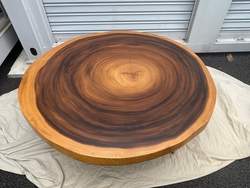 石崎家具モンキーポッド一枚板テープル