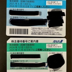 ANAグループ優待券 2025年の画像