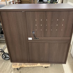 W2510-435 キッチンカウンター　キャスター付き　キズ汚れ有りの画像