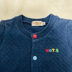mikihouse ミキハウス　ネイビー　ロンパース　冬用　70cmの画像