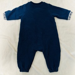 mikihouse ミキハウス　ネイビー　ロンパース　冬用　70cmの画像