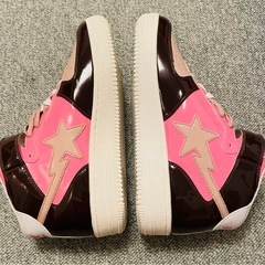 A Bathing Ape Bape Sta Mid Brown Pinkの画像