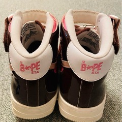A Bathing Ape Bape Sta Mid Brown Pinkの画像