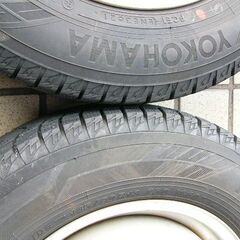 発送不可 ヨコハマスタッドレス 145/80R13 2021年製 スチールホイール 中古4本セット アイスガードIG60の画像