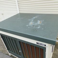 【JM851】アイリスオーヤマ IRIS OHYAMA SL-120W スチール犬舎 ケンネル 犬小屋の画像