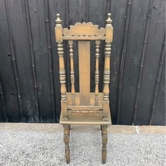 👑✨【重厚感たっぷり✨木製ロッキングチェア（王様イス風）】✨👑の画像