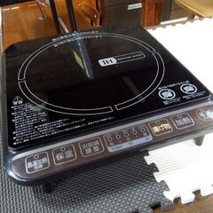 使用感少 山善 1400W IHクッキングヒーター IHヒーター YEA-140(B) 2017年製 一口 卓上 IHコンロ YAMAZEN 札幌市東区 新道東店の画像