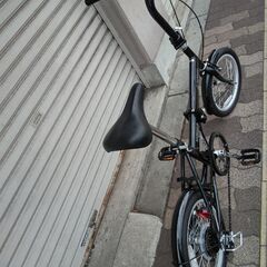 CAPTAIN STAG[キャプテンスタッグ]16吋 折り畳み自転車 外装6段/ブラックの画像