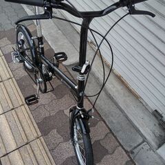 CAPTAIN STAG[キャプテンスタッグ]16吋 折り畳み自転車 外装6段/ブラックの画像
