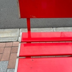 コカコーラのベンチの画像