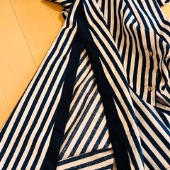 美品♡ZARA ストライプ 半袖 シャツワンピースの画像