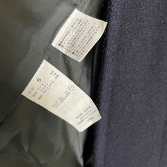 無印良品 ネイビー ダッフルコート ウールコート スクールコート Sサイズの画像