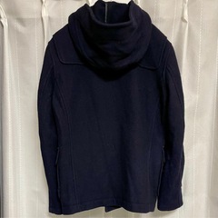 無印良品 ネイビー ダッフルコート ウールコート スクールコート Sサイズの画像