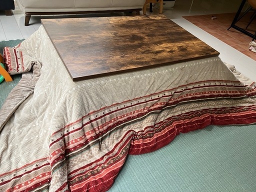 週末値下げ20%オフ　ニトリ　こたつ　布団付き　モダン