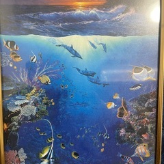 海の綺麗なデザインのポスターの画像