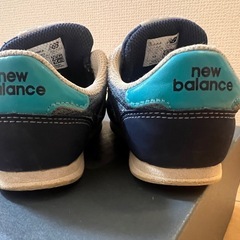 子供靴　ニューバランス　15cm ネイビーの画像