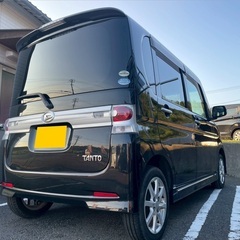 Bluetooth対応ナビ付き☆月々9千円〜分割可❗️車検付き！【名義変更代込み】広い車内！大人気‼️ダイハツ タントカスタム☆Bluetooth対応ナビ付き☆走行中DVD見れます☆純正アルミ☆便利なスライドドア☆ドライブレコーダー☆そのまま乗って帰れます！の画像