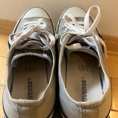 converse グレー　靴　25.5の画像