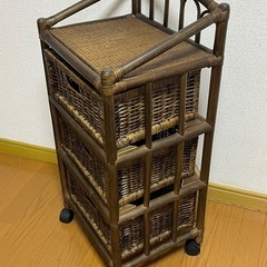 ラタンチェスト 藤チェストの画像