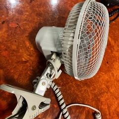 クリップ扇風機の画像