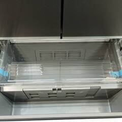 🧊現行モデル🧊未使用品🧊定価22万円🧊AQUA アクア 2024年製 冷蔵庫 501L・幅70cm・フレンチドア（観音開き）・5ドア・マットクリアブラック） AQR-TXA50P🧊4619の画像