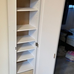姿見鏡付き棚の画像