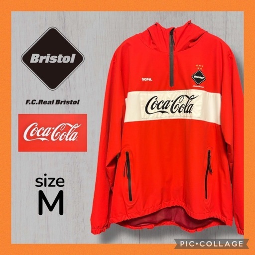 ★激レア★ F.C.Real Bristol×Coca-Cola ハーフジップM