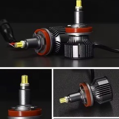 新品 銅ピラー6面360 LEDヘッドライトバルブ H8 H9 H11 H16の画像