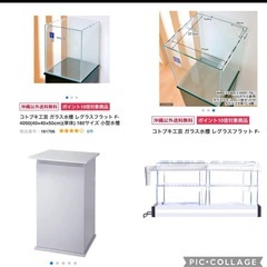 コトブキ　キューブ　海水水槽　水量70L  外部フィルター　上部フィルターセットの画像