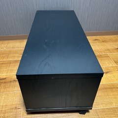 テレビ台　テレビボード　黒　木目調の画像