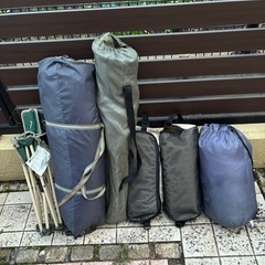 【アウトドア】　チェア＆寝袋セットの画像