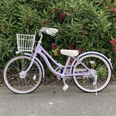 【そこそこ美品！】 点検/整備済 補助輪可 20インチ あさひ メゾピアノ 子供 自転車の画像