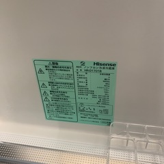 ハイセンス　2ドア冷蔵庫　HR-D1701B 2022年製の画像