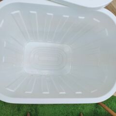 東谷ゴミ箱タフカン 60Lペール2個セット／スタッキング可能の画像