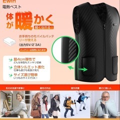 新品　電熱ベスト　ヒートベスト　Lサイズ　の画像