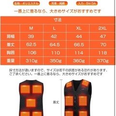 新品　電熱ベスト　ヒートベスト　Lサイズ　の画像