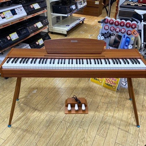 🪇🎹超美品🎹🪇Donner木目調 電子ピアノDDP-80 88鍵盤 ハンマーア