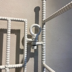 鉄製フレーム折りたたみガラス棚
の画像