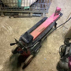100v油圧薪割り機動作品の画像