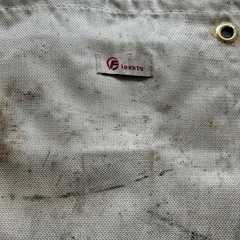 キャンプ 焚き火シートの画像